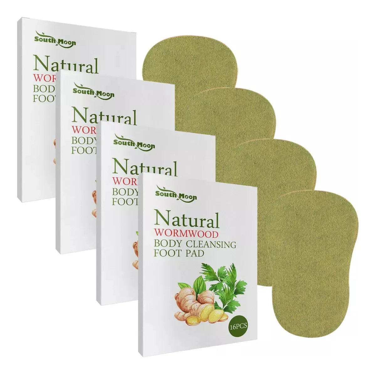 Natural Wormwood Body Cleaning Foot Pads ( BUY 1 GET 1 FREE )
