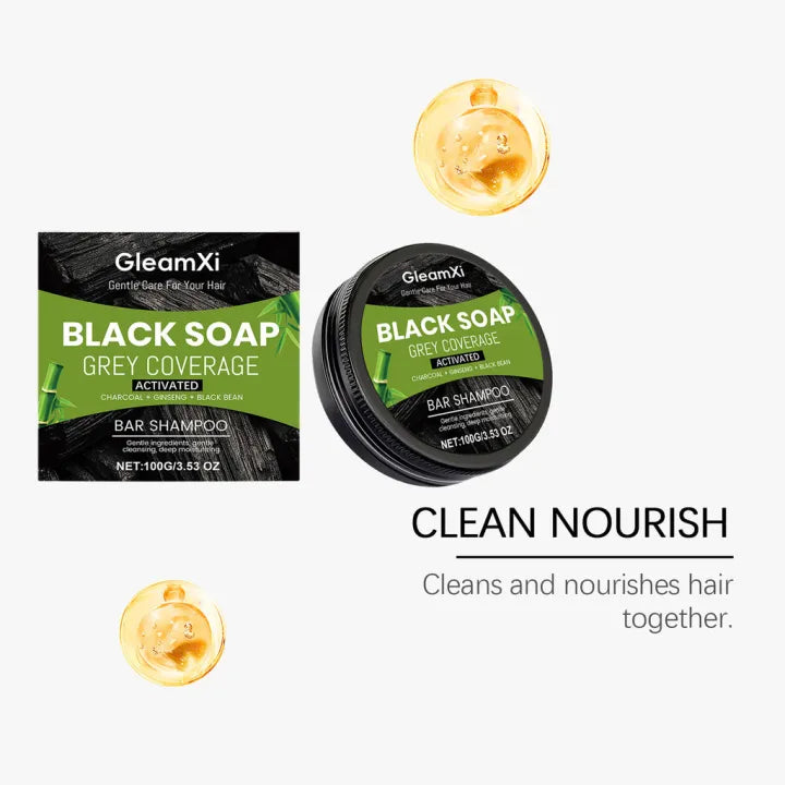 GleamXi Natural Black Shampoo Bar ( BUY 1 GET 1 FREE )