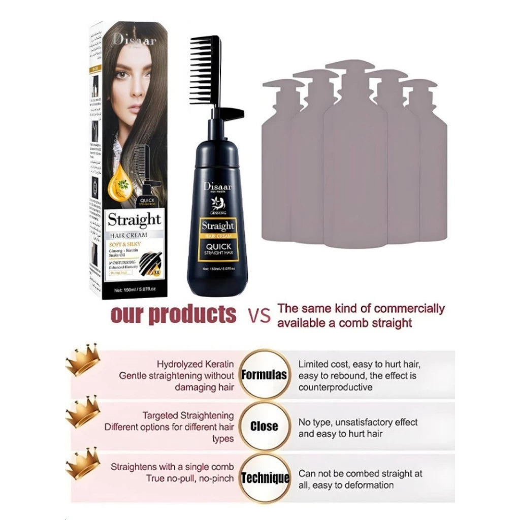Disaar Keratin Straightener Comb Hair Mask ( BUY 1 GET 1 FREE )