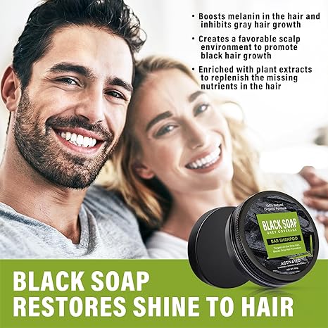 GleamXi Natural Black Shampoo Bar ( BUY 1 GET 1 FREE )