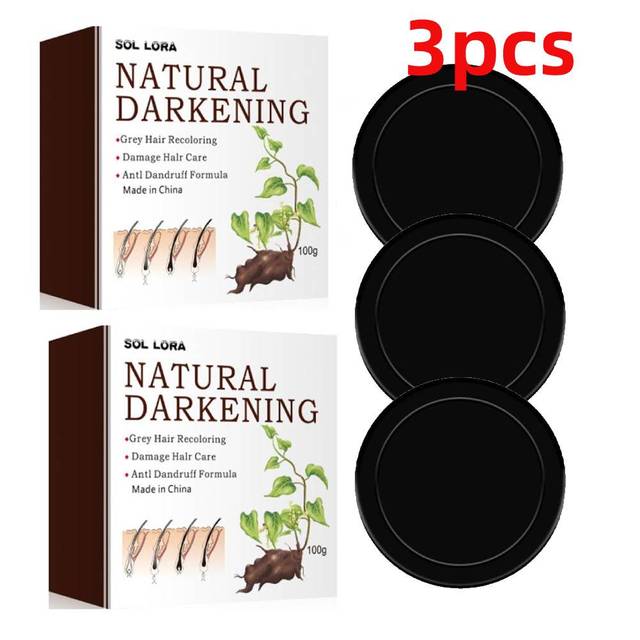 Sol LORA Natural Darkening Shampoo Soap ( BUY 1 GET 1 FREE )