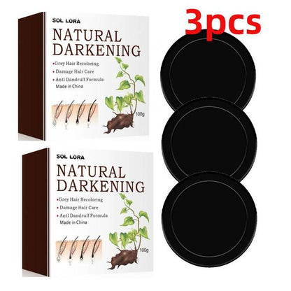 Sol LORA Natural Darkening Shampoo Soap ( BUY 1 GET 1 FREE )