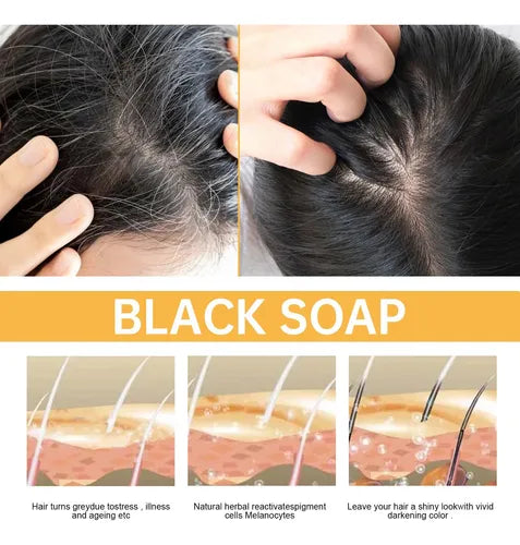 Natural Black Hair Soap ( BUY 1 GET 1 FREE )