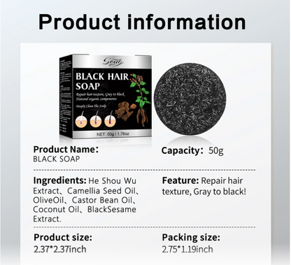 Natural Black Hair Soap ( BUY 1 GET 1 FREE )