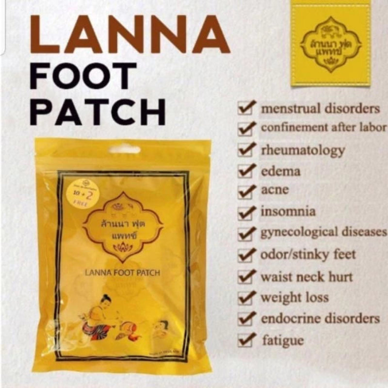 Lanna Patch Herbal Natural Detox Pads