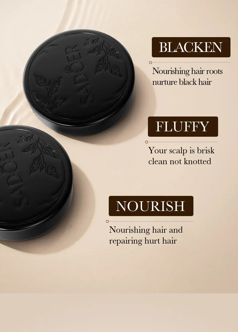 SADOER Natural Black Hair Soap ( BUY 1 GET 1 FREE )