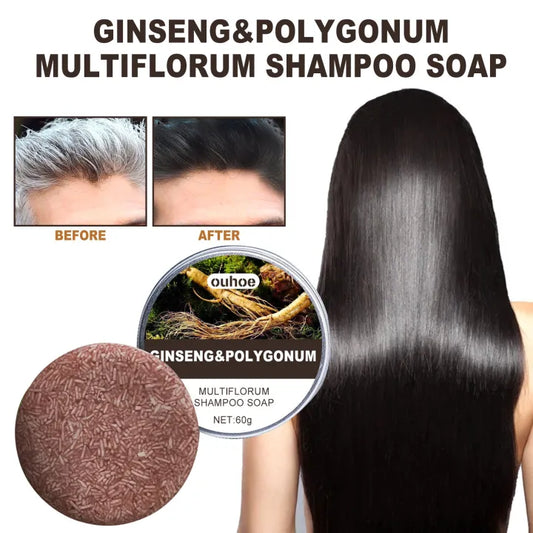 Ouhoe Ginseng & Polygonum Multiflorum Shampoo Soap ( BUY 1 Get 1 Free )