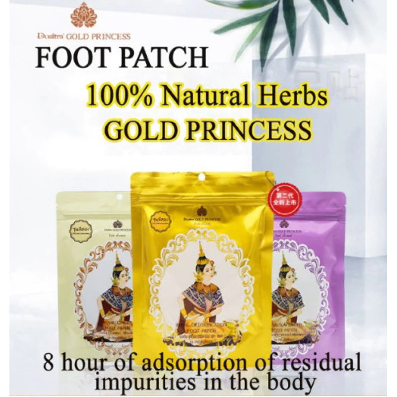 Thailand Golden Princess Foot Detox Patches (pack of 10)