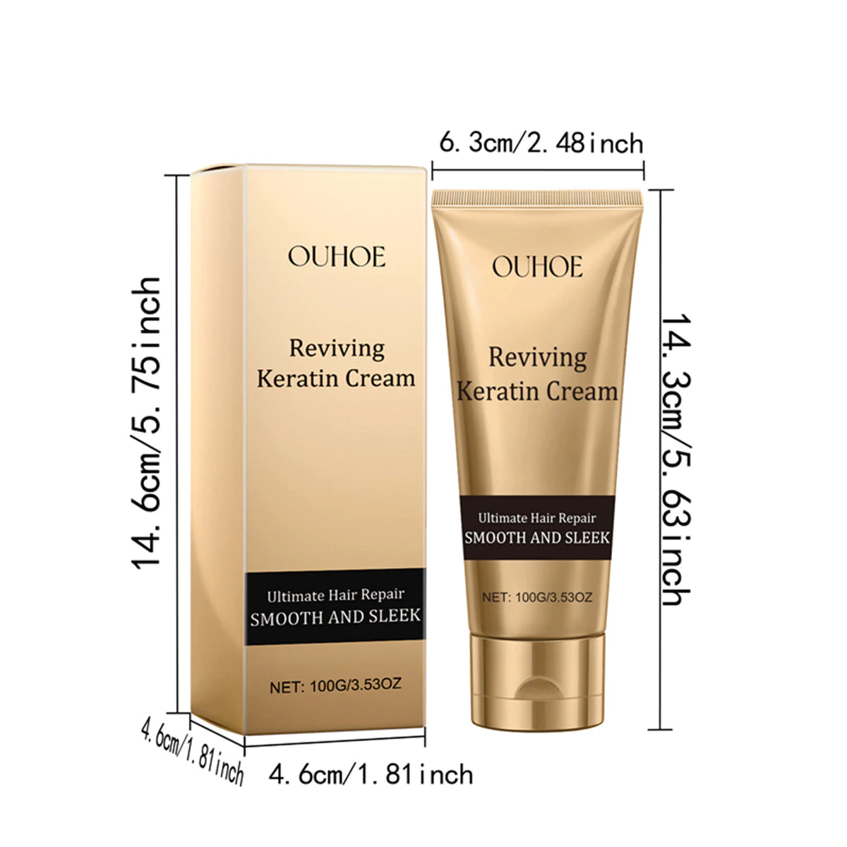 OUHOE  Reviving Keratin Hair Cream ( BUY 1 GET 1 FREE )