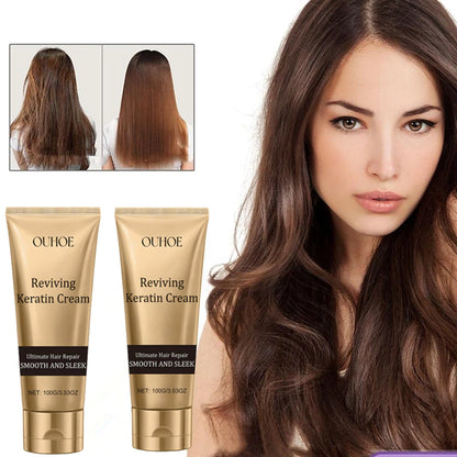 OUHOE  Reviving Keratin Hair Cream ( BUY 1 GET 1 FREE )